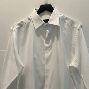 David Donahue Tuxedo Classic White Men's Shirt